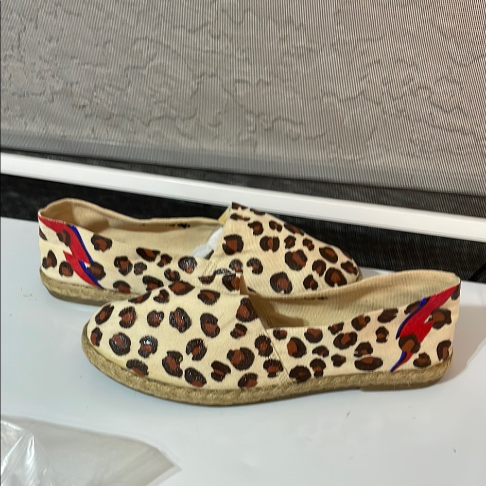 David Bowie Leopard print Espadrille